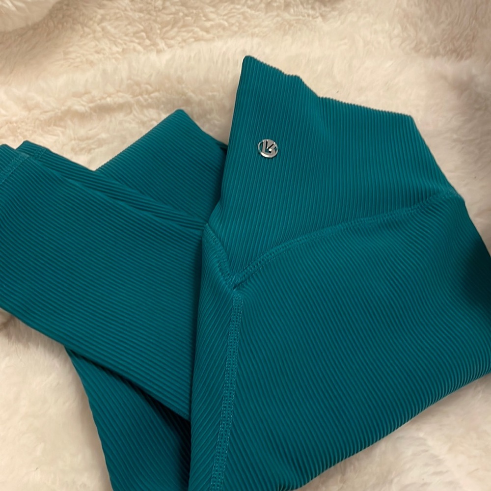 Buffbunny material girl ribbed legging in Tula teal xxs